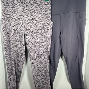 Lot of 2 Athleta Salutation Stash Pocket 7/8 Tights XS